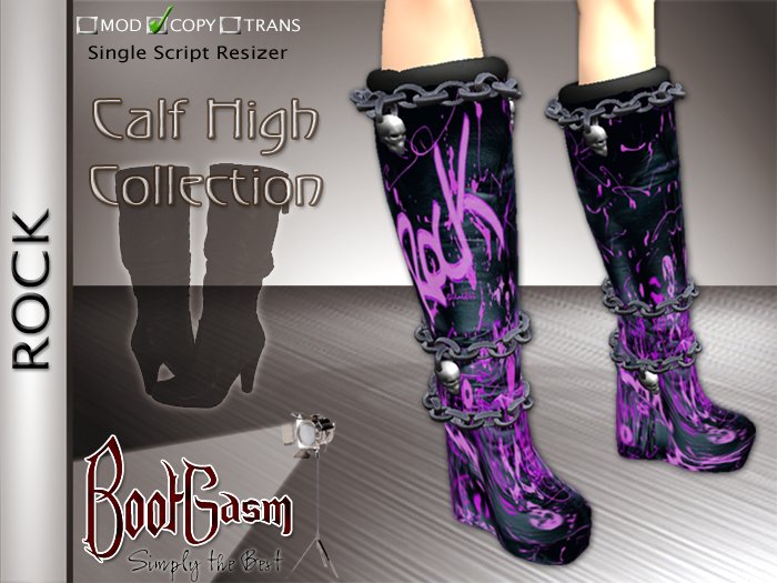 Bootgasm Rock Boots Purple
