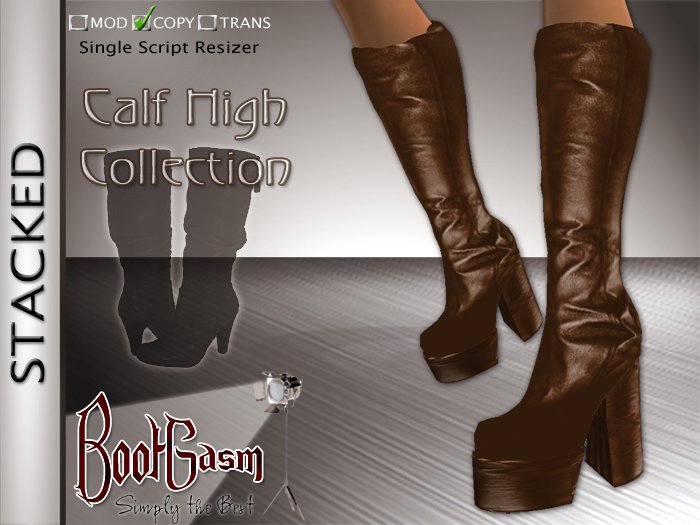 Bootgasm Stacked Boots Brown