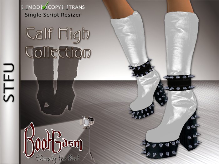 Bootgasm STFU Boots White