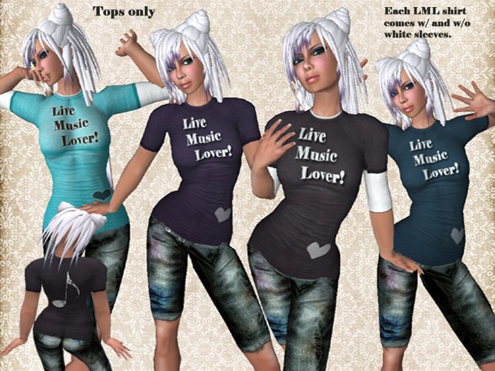 Live Music Lover! Tee -Purple
