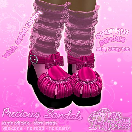 :*BABY*: PRECIOUZ SANDALS ( hot pink ) ♥