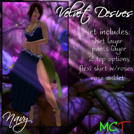 Velvet Desires - Navy
