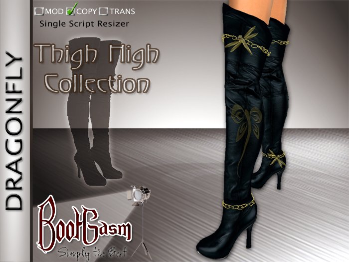Bootgasm Dragonfly Boots Black