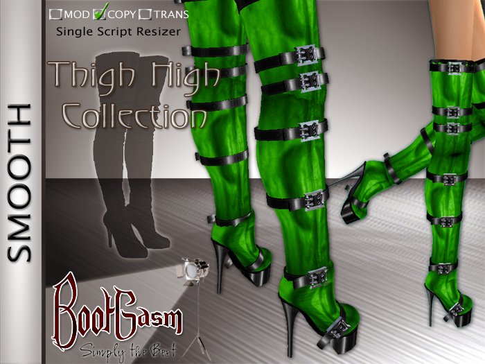 Bootgasm Smooth Boots Green