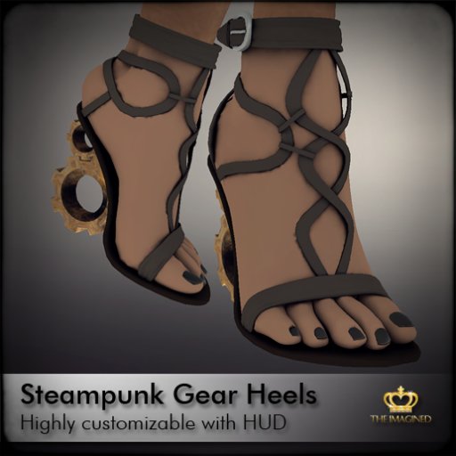 *TheImagined* Steampunk Gear Heels