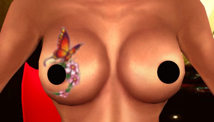 Tattoo butterfly with flowers