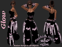 Bad Girl Devilish Girl Complete Outfit Glow rosa Neko,Kitty,Emo,Girl,Dance
