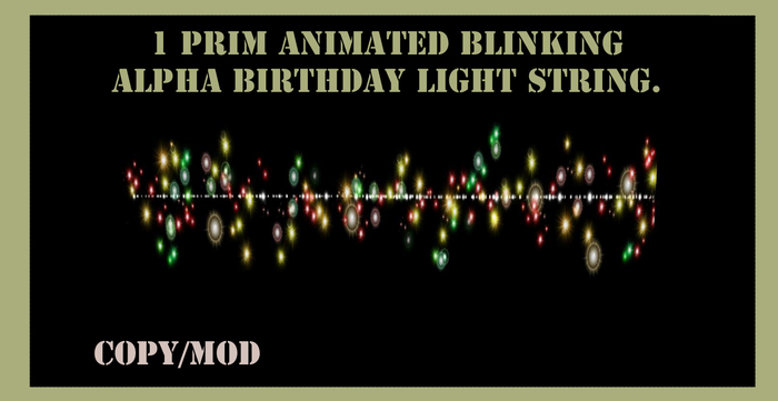 blinking birthday light set