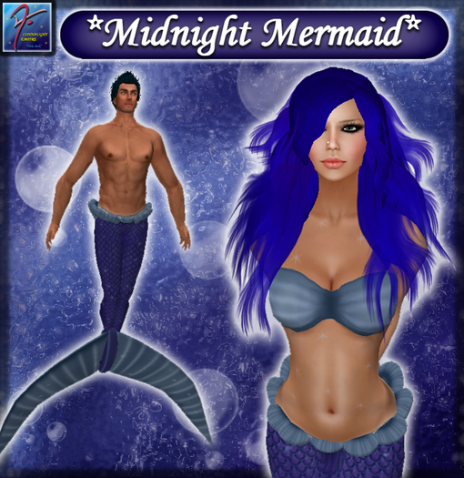 .:*CE*:. Midnight Mermaid (UNISEX-ONLY 1 OUTFIT)