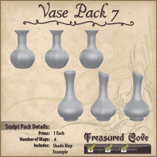 -TC- Vase Pack 7 Clearance Priced