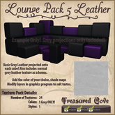 -TC- Lounge Pack 5 Leather Texture Clearance Priced
