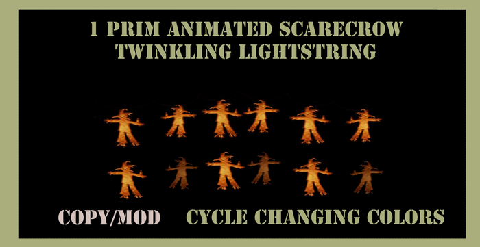 scare crow texture cycling  scarecros light string