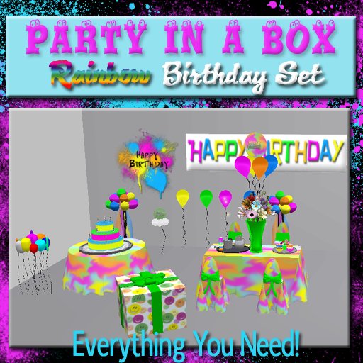 Birthday Party In A Box MULTI-COLORED