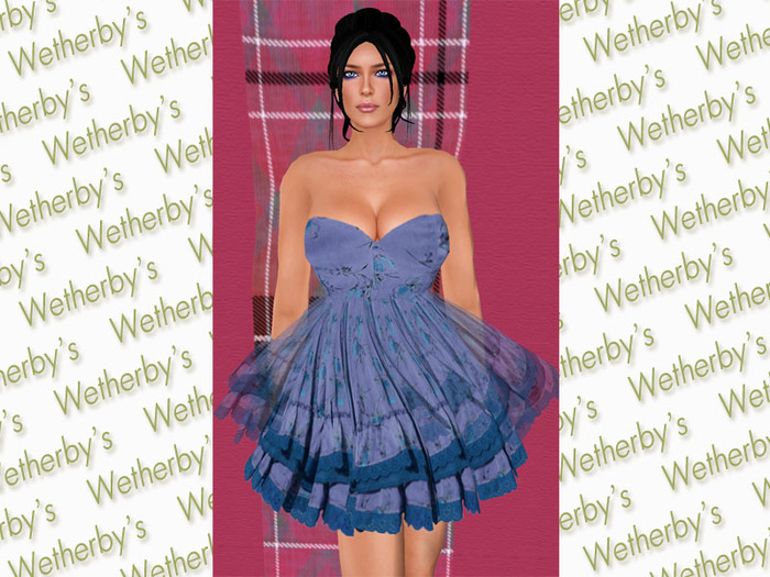 #498 Wetherby's Ellen Dress - Blue