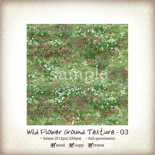 (iTuTu) Wild flower ground texture - 03