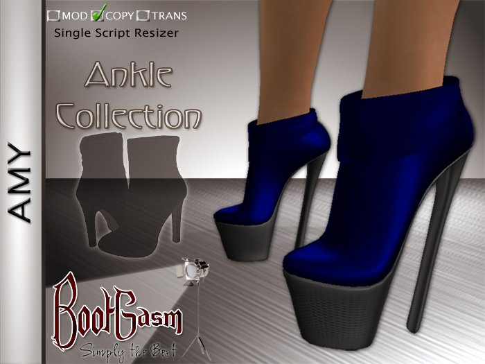 Bootgasm Amy Ankle Boots Blue
