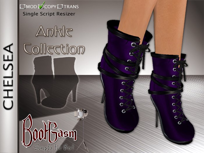 Bootgasm Chelsea Ankle Boots Purple
