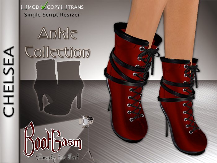Bootgasm Chelsea Ankle Boots Red