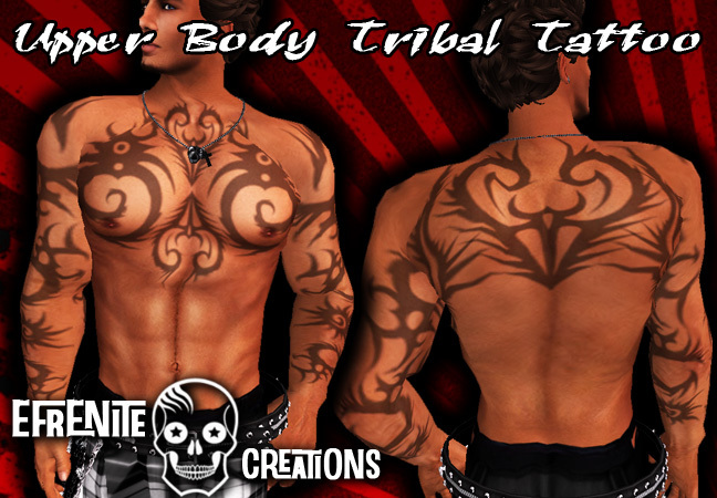 Upper Body Tribal Tattoo