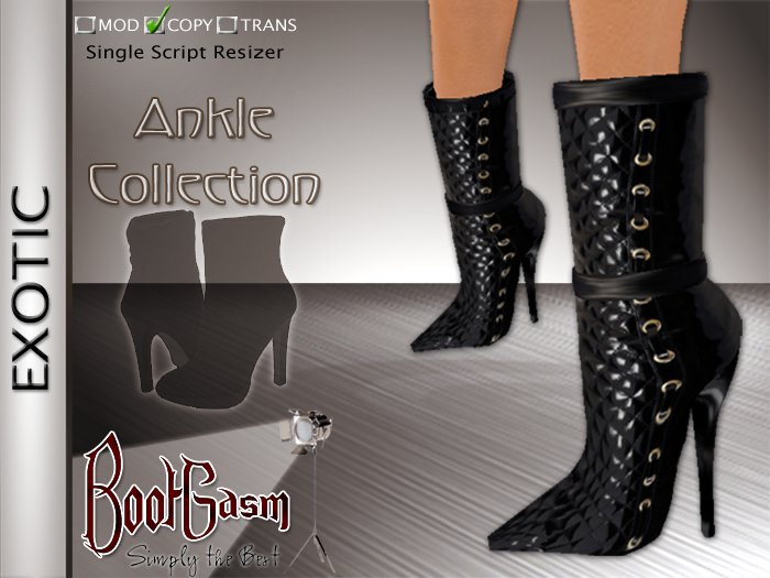 Bootgasm Exotic Boots Black