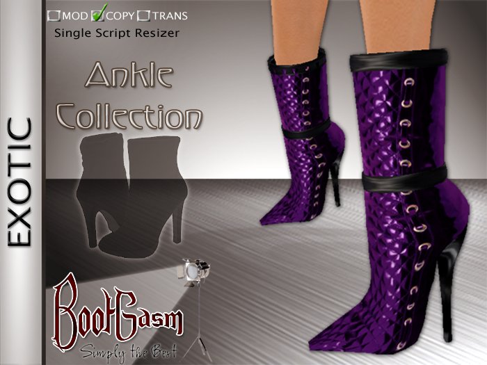 Bootgasm Exotic Boots Purple
