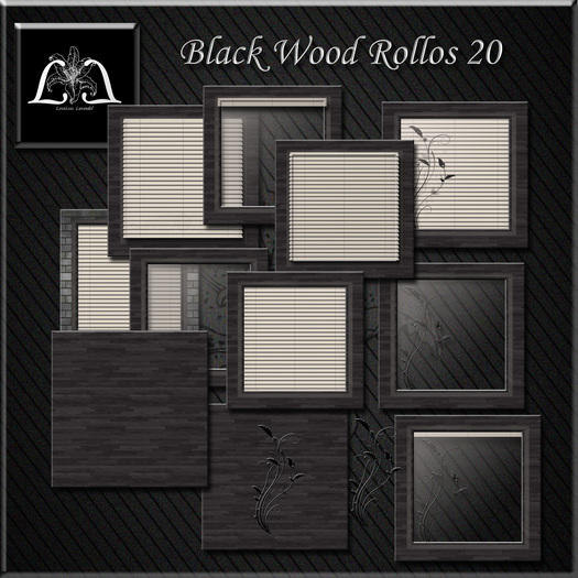 Black Wood Rollos 20