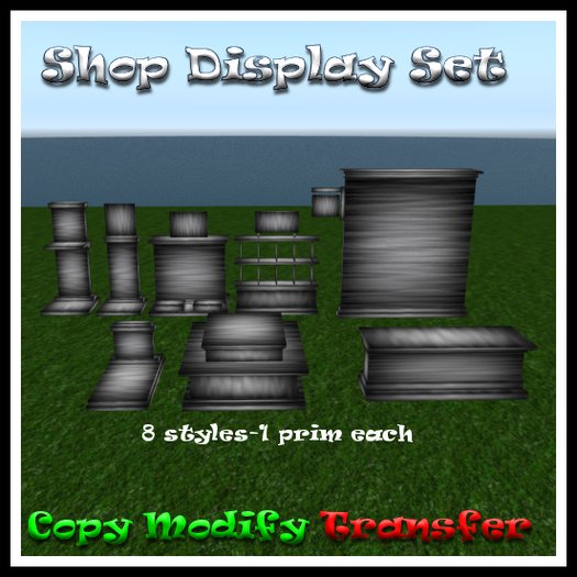 *TLD* Shop Display Set-Grey Wood