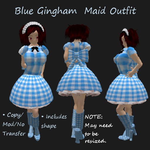 Blue Gingham Maid