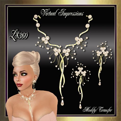 Virtual Impressions Kerry Jewelry Set in Gold
