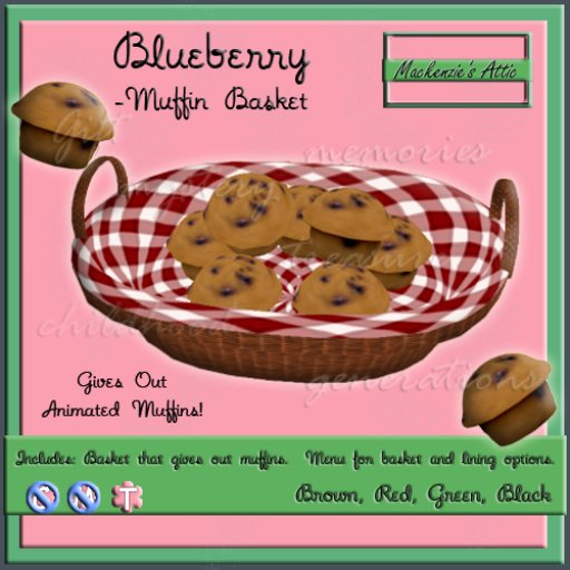 [M.A.] Blueberry Muffin Basket  [Boxed]