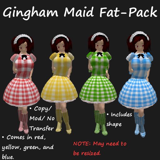 Gingham Maid Fat-Pack