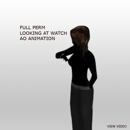 Full Perm Looking At Watch Animation - AO Compatible
