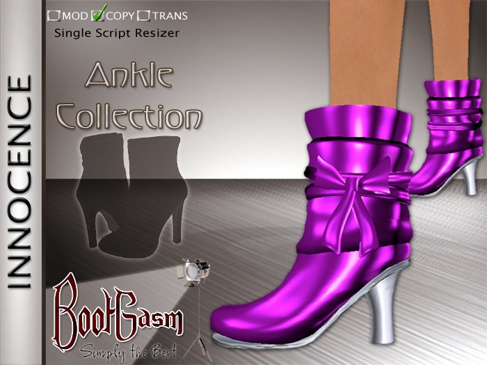 Bootgasm Innocence Ankle Boots Pink