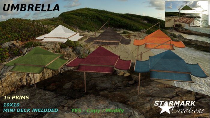 Stylish 10 umbrellas  from STARMARK CREATIONS -- promo price --