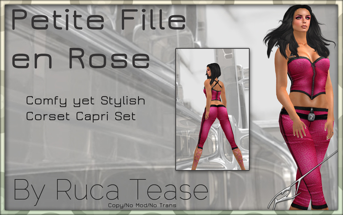 fille en rose
