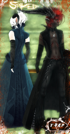 [][]Trap[][] Spiked Coat Purple