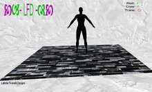Posing Rug -  Black/Silver