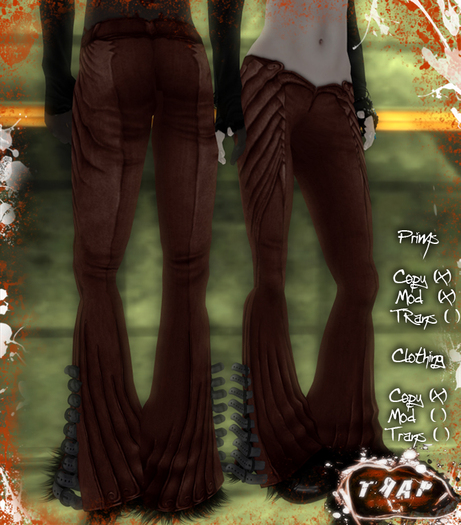 [][]Trap[][] Spiked Pants Red