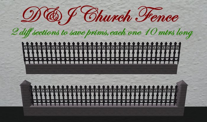D&J Church fence (boxed)