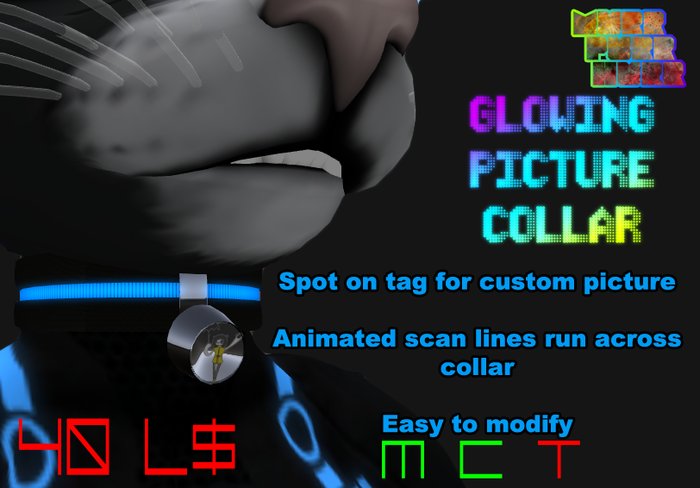 [Murr Purr Hurr]Glow Collar Monochrome