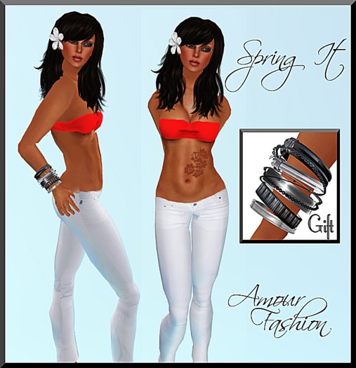 ✦CLEARANCE✦ Amour Fashion - Spring It Outfit - Red.