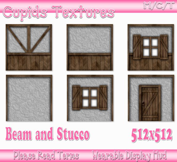 6 BEAM AND STUCCO GREY Textures