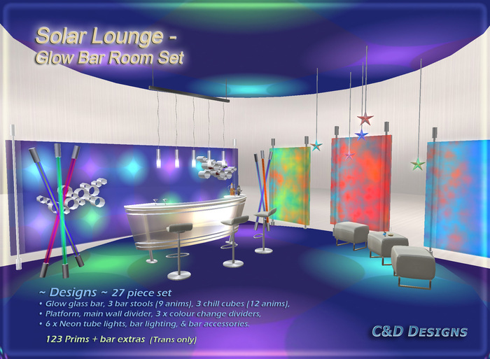 "Solar Lounge" - Glow Bar Room Set (Full Set)