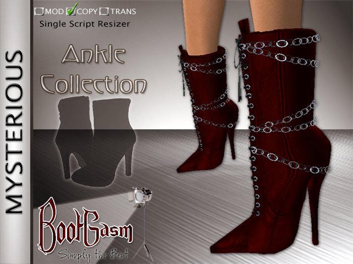 Bootgasm Mysterious Ankle Boots Red