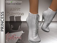 Bootgasm Princess Leather Ankle Boots White