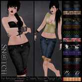 ::Sn@tch Amy Jean Shorts (Blue & Black):::