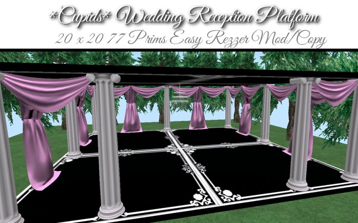 Cupids Wedding Reception Platform Pink