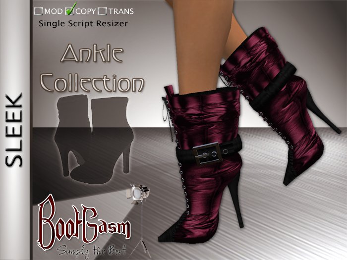 Bootgasm Sleek Boots Plum
