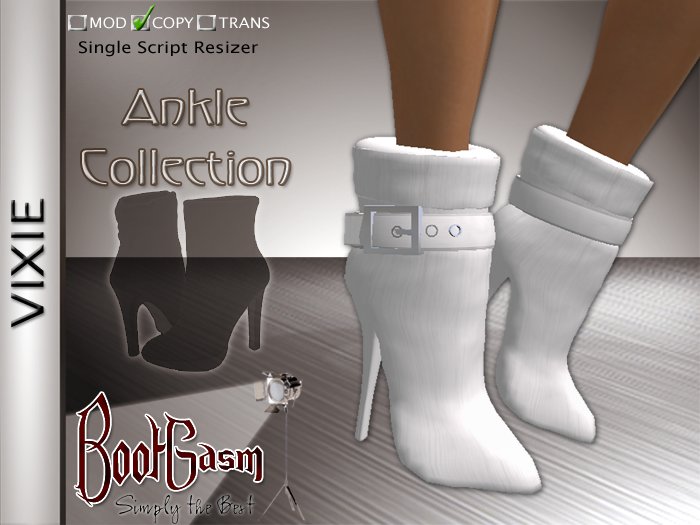 Bootgasm Vixie Boots White