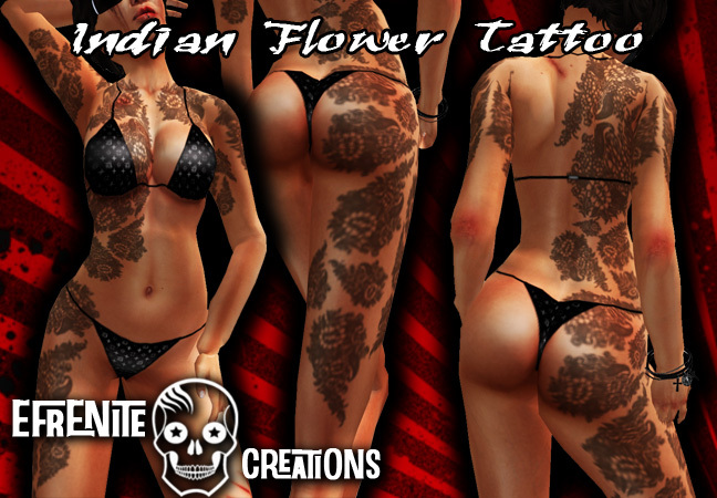 Indian Flower Tattoo